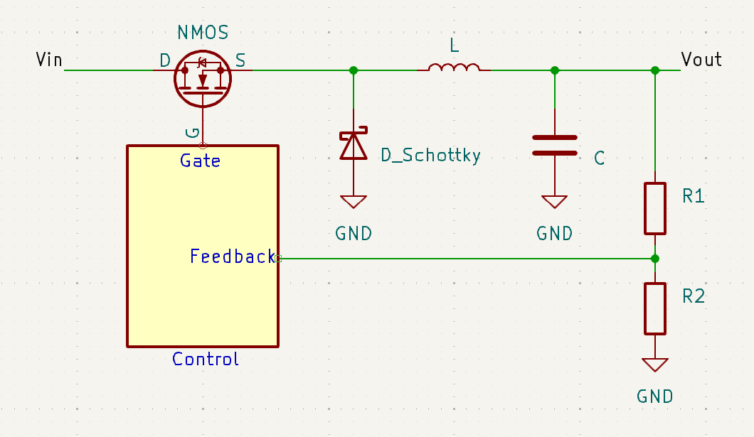 Classic buck converter.
