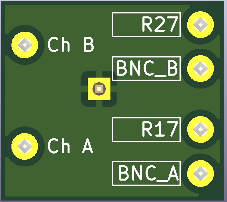 Back side of the PCB