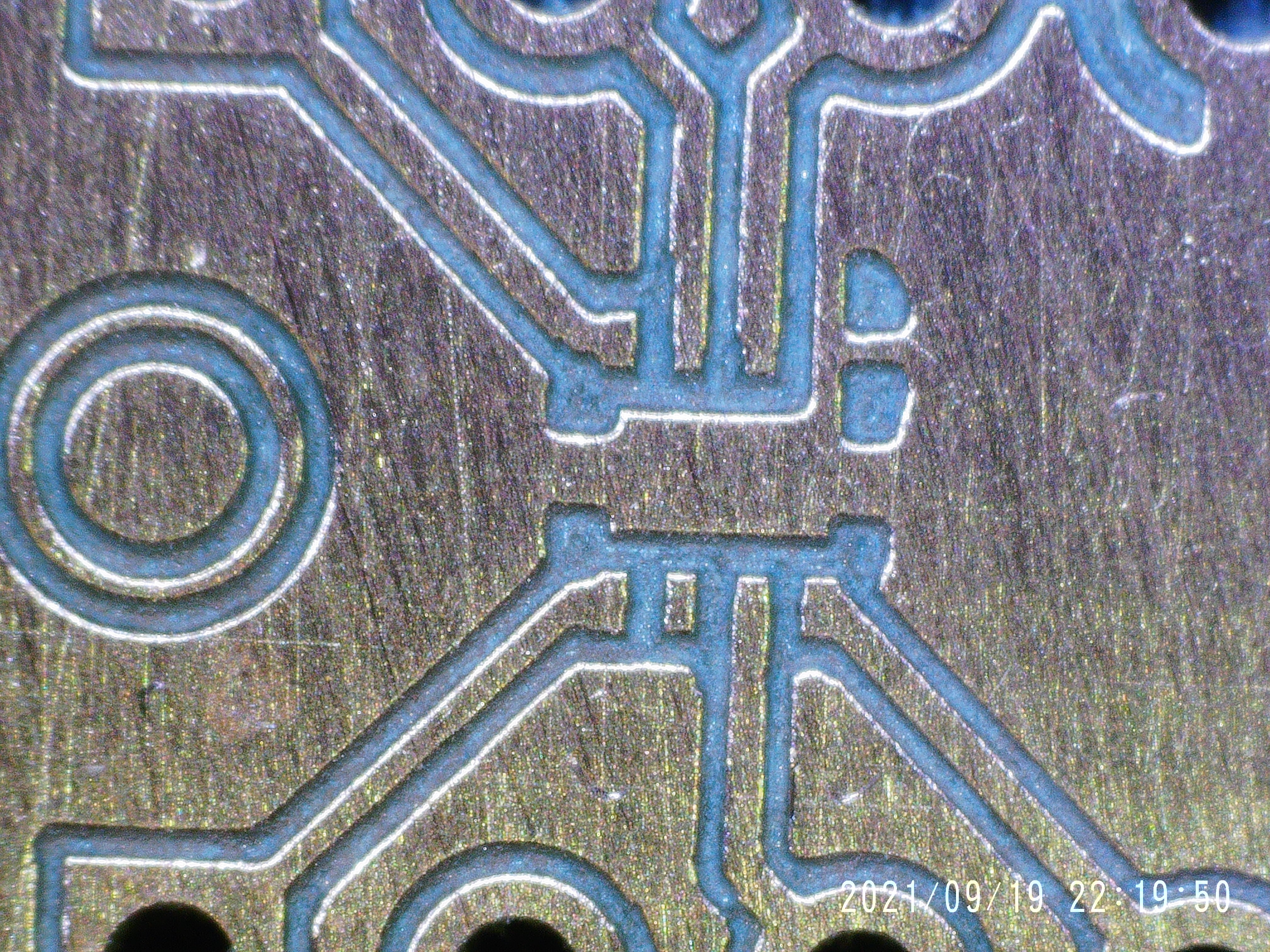 Opa858 test board after isolation milling